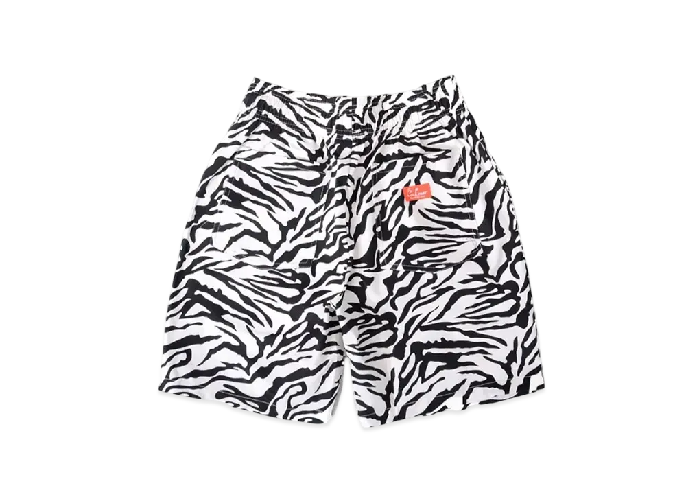 COOKMAN Chef Short Pants Zebra "White/Zebra"