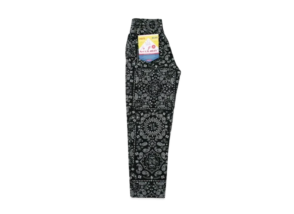 COOKMAN Chef Pants Paisley "Paisley/Black"
