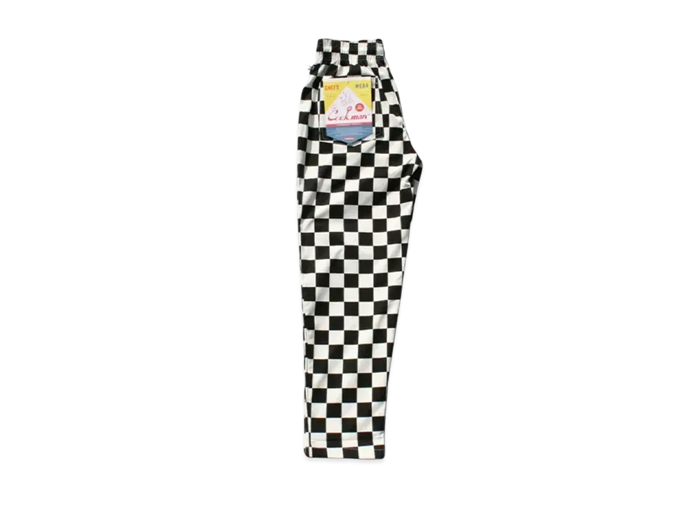 COOKMAN Chef Pants Paisley "Checker/Black"