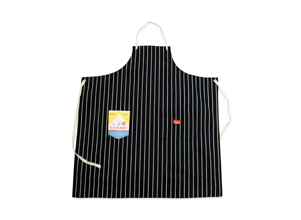 COOKMAN Long Apron Stripe "Stripe/Black"