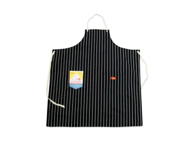 COOKMAN Long Apron Stripe "Stripe/Black"