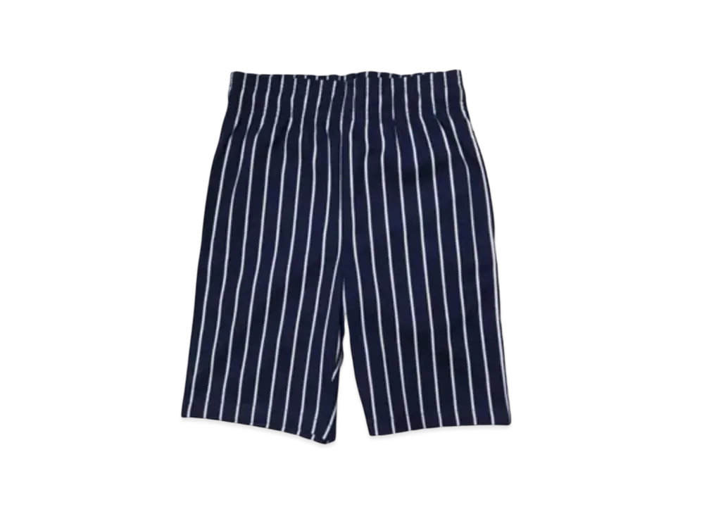COOKMAN Waiter's Pants Short "Stripe/Navy"