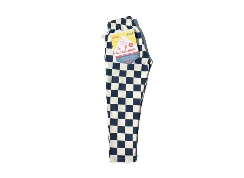 COOKMAN Chef Pants Kids Size "Checker/Navy"