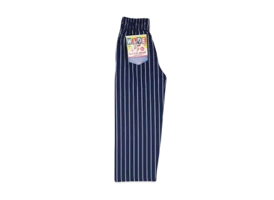 COOKMAN Wide Chef Pants "Stripe/Navy"