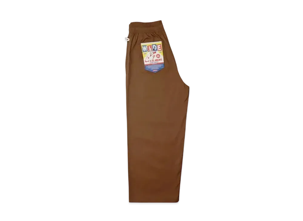 COOKMAN Wide Chef Pants "Chocolate"