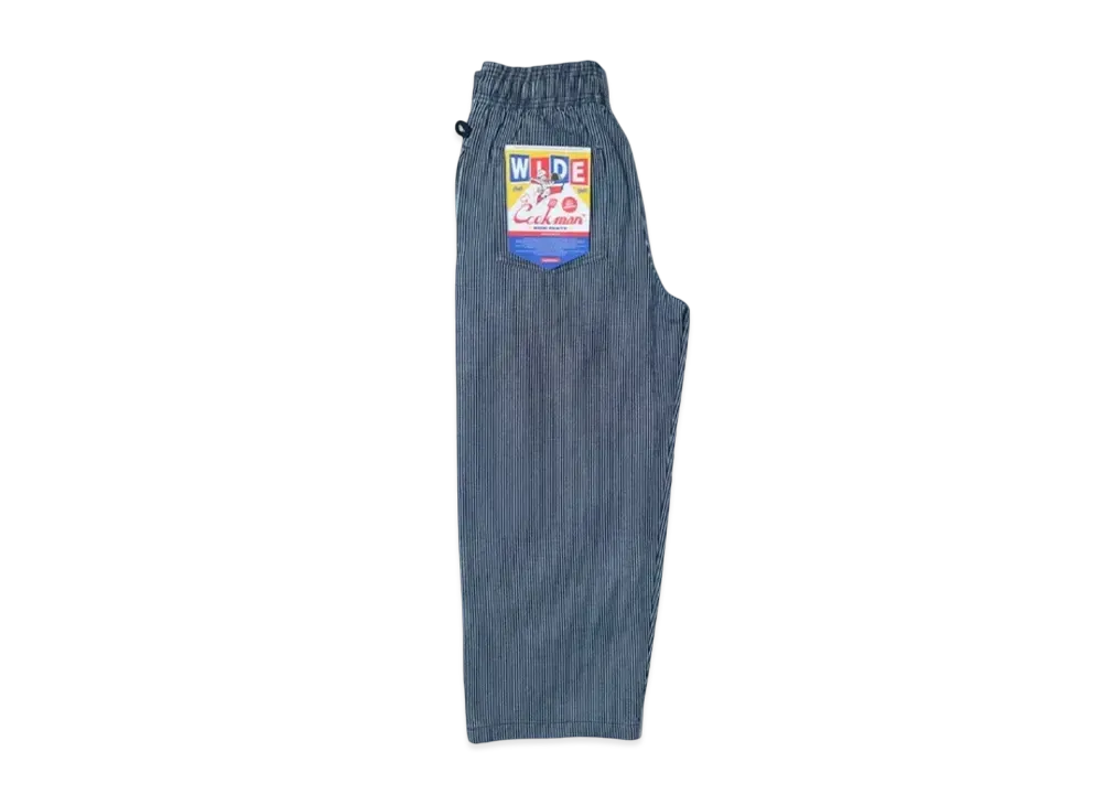 COOKMAN Wide Chef Pants "Hickory/Navy"