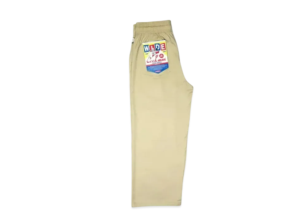 COOKMAN Wide Chef Pants "Sand"
