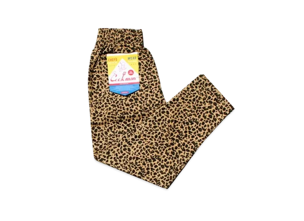 COOKMAN Chef Pants animal "Leopard/Beige"