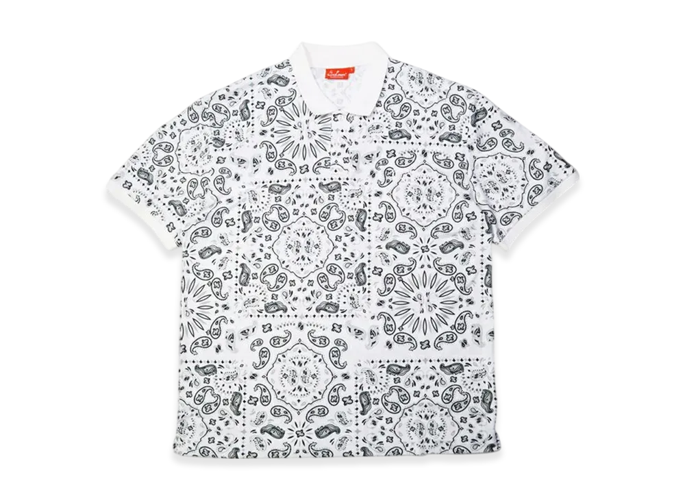 COOKMAN Polo Shirt "Paisley/White"