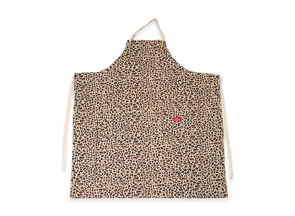 COOKMAN Long Apron "Leopard/Beige"