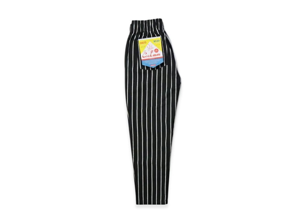 COOKMAN Chef Pants Big Size "Stripe/Black"