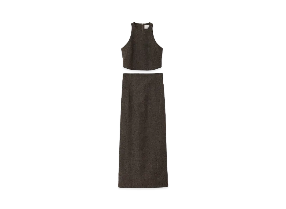 美品 CLANE 広瀬すずコラボ センタースリットトップス CLANE x 広瀬すず初のコラボレーションアイテムが2024年秋冬に