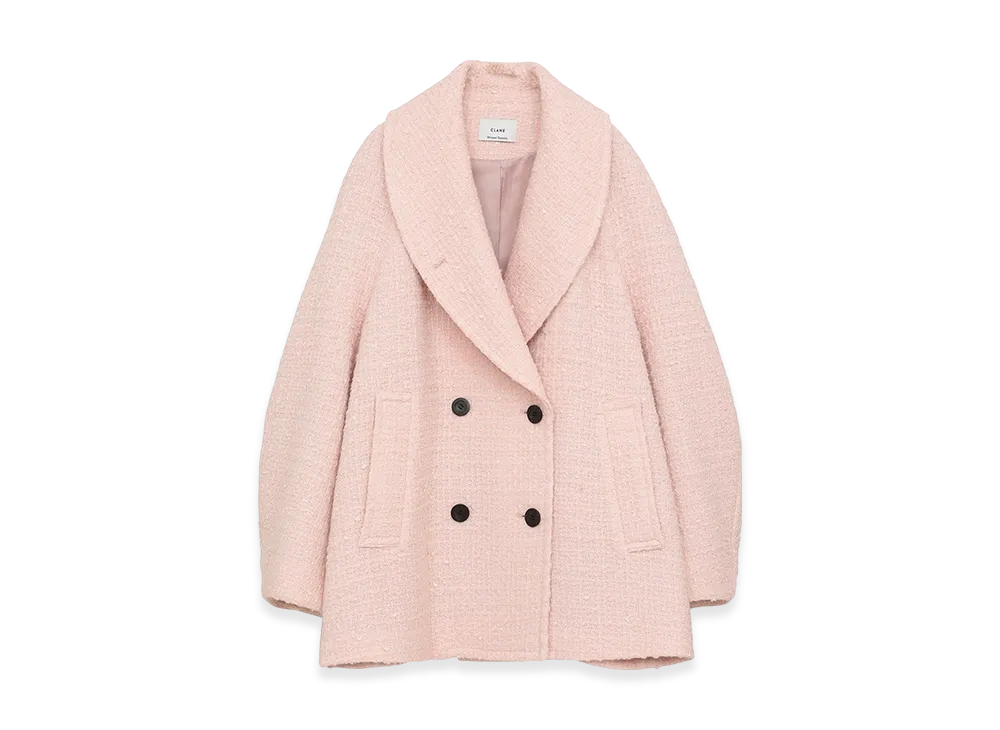 MINAMI TANAKA×CLANE OVER TWEED COAT【0】 こんにちは。MINAMI TANAKA×CLANE OVER TWEED COAT、BLKも可愛いですが