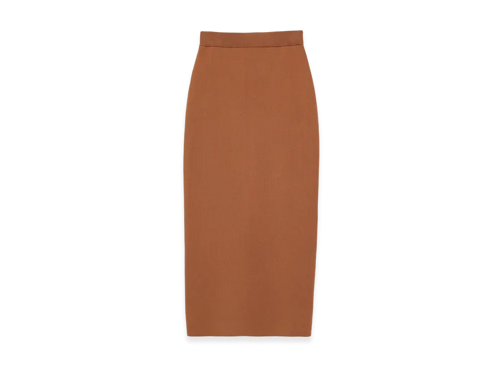 CLANE x Minami Tanaka Straight Knit Skirt "Beige"