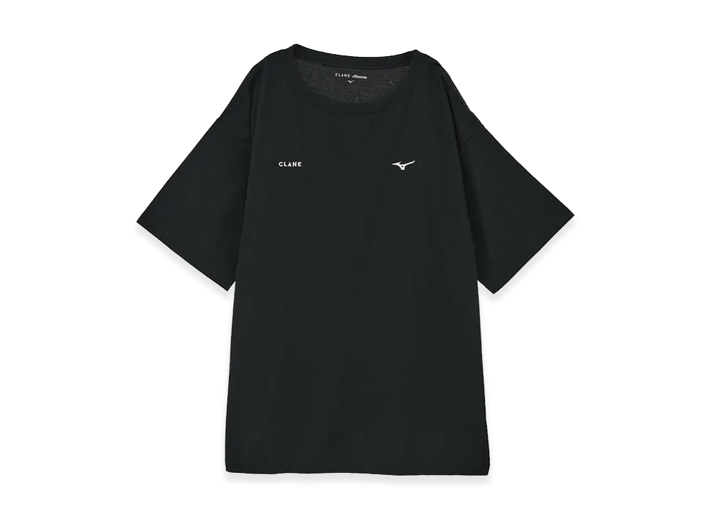 CLANE x Mizuno Quick Dry Cotton Logo T-shirt "Black"