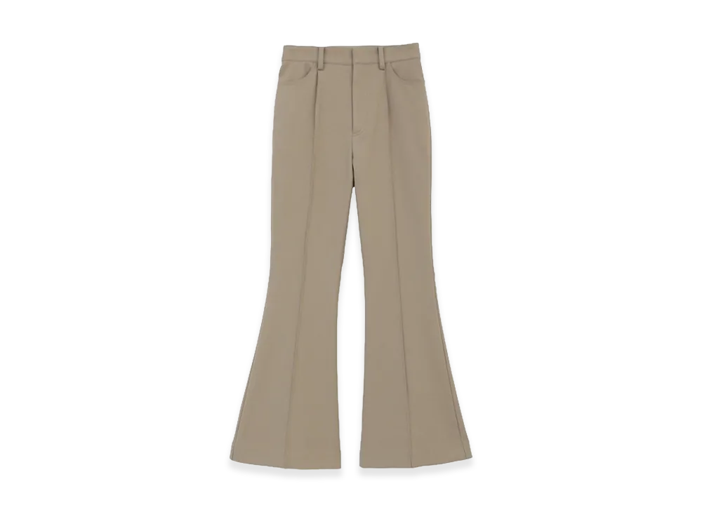 CLANE Women's Center Line Boots Cut Pants "Beige"