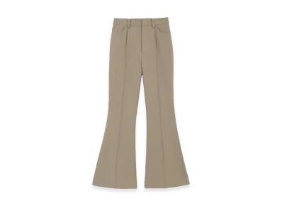 CLANE Women's Center Line Boots Cut Pants "Beige"