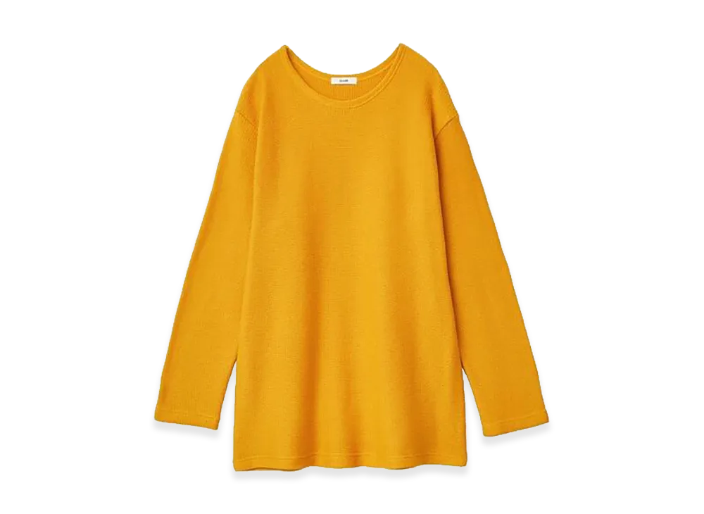 CLANE Women's Loose Vintage Long Sleeve Tops "Yellow"