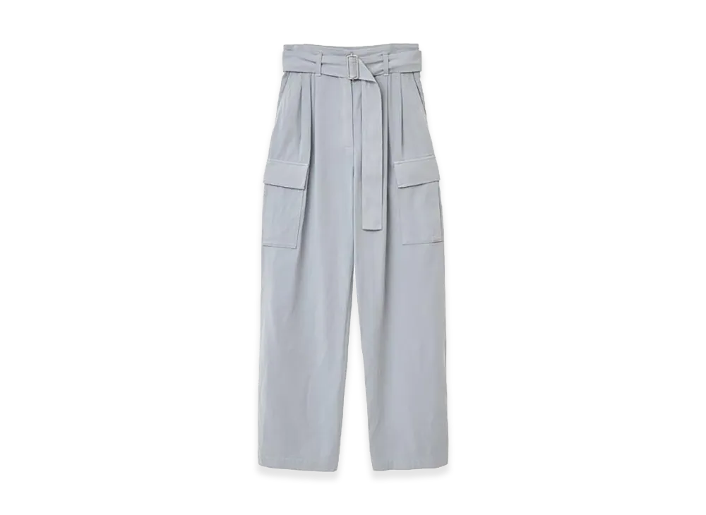 CLANE Women's H/W Back Slit Cargo Pants "Blue"