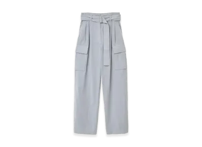 CLANE Women's H/W Back Slit Cargo Pants "Blue"