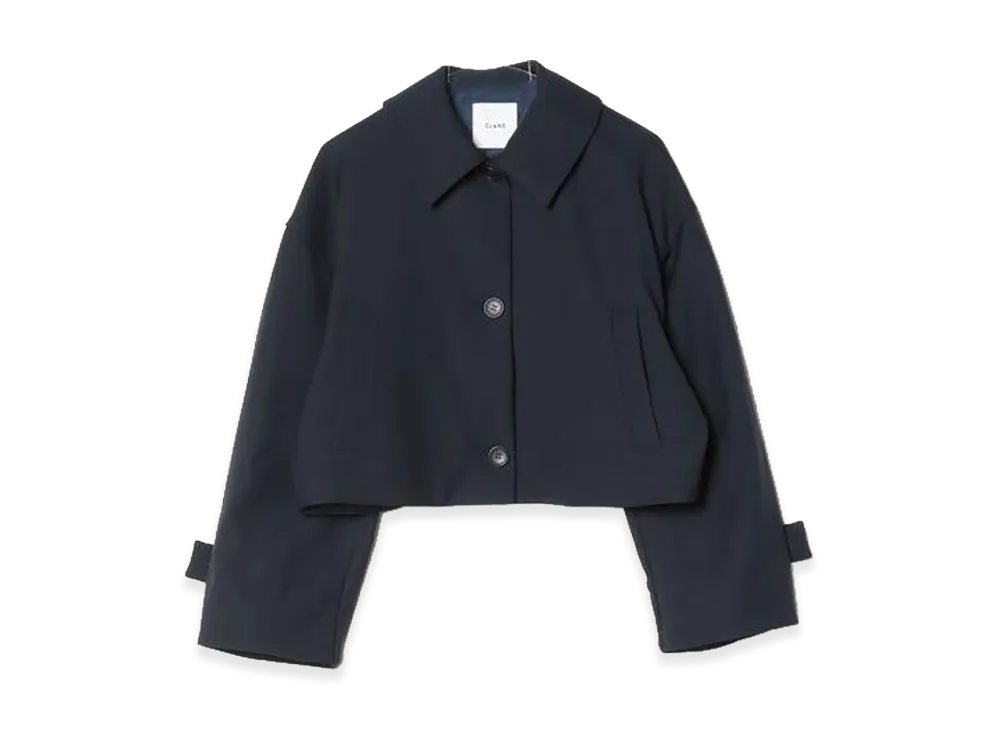 CLANE Women's Bulky Sleeve Cropped Jacket "Navy"