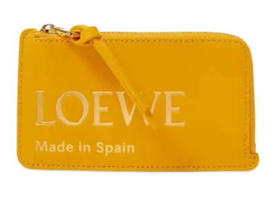 LOEWE Embossed Loebe Coin Card Holder Shinina Pakaf "Sunflower"