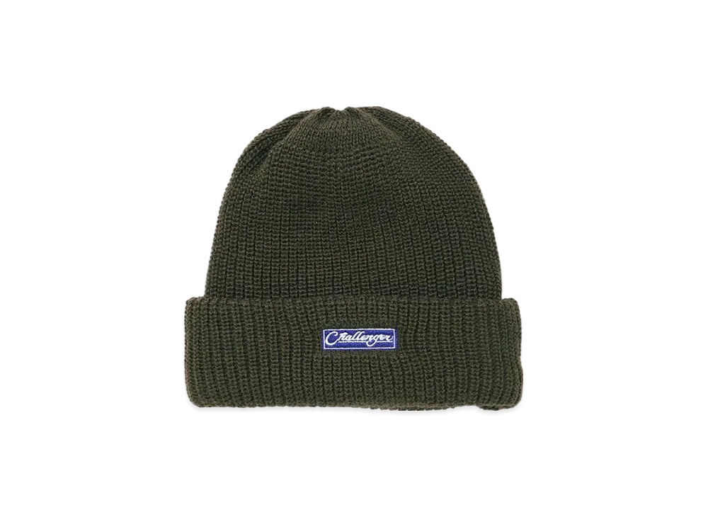 CHALLENGER Bar Logo Knit Cap "Olive"