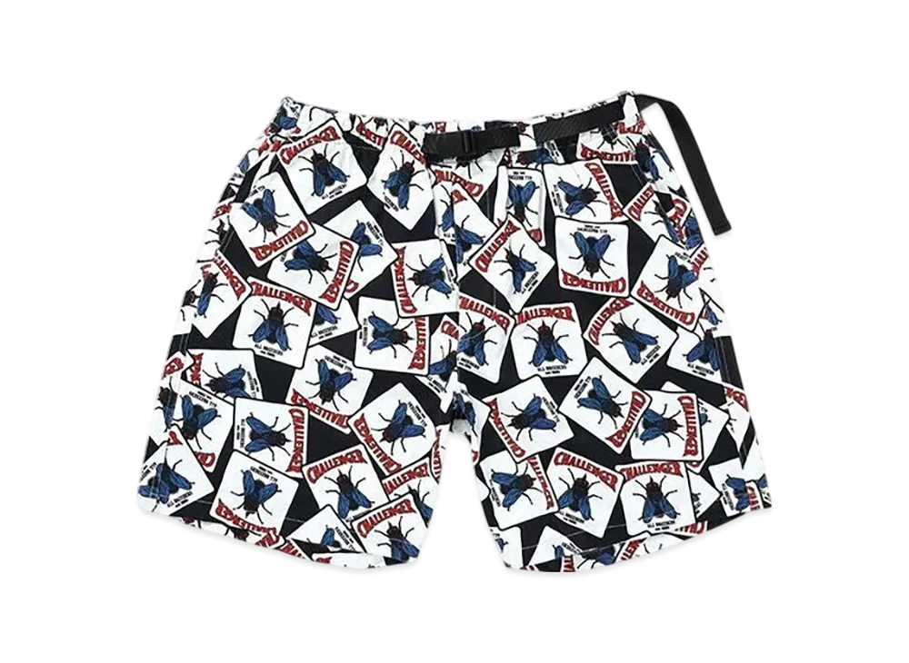 CHALLENGER Fly Cotton Twill Shorts "Black"