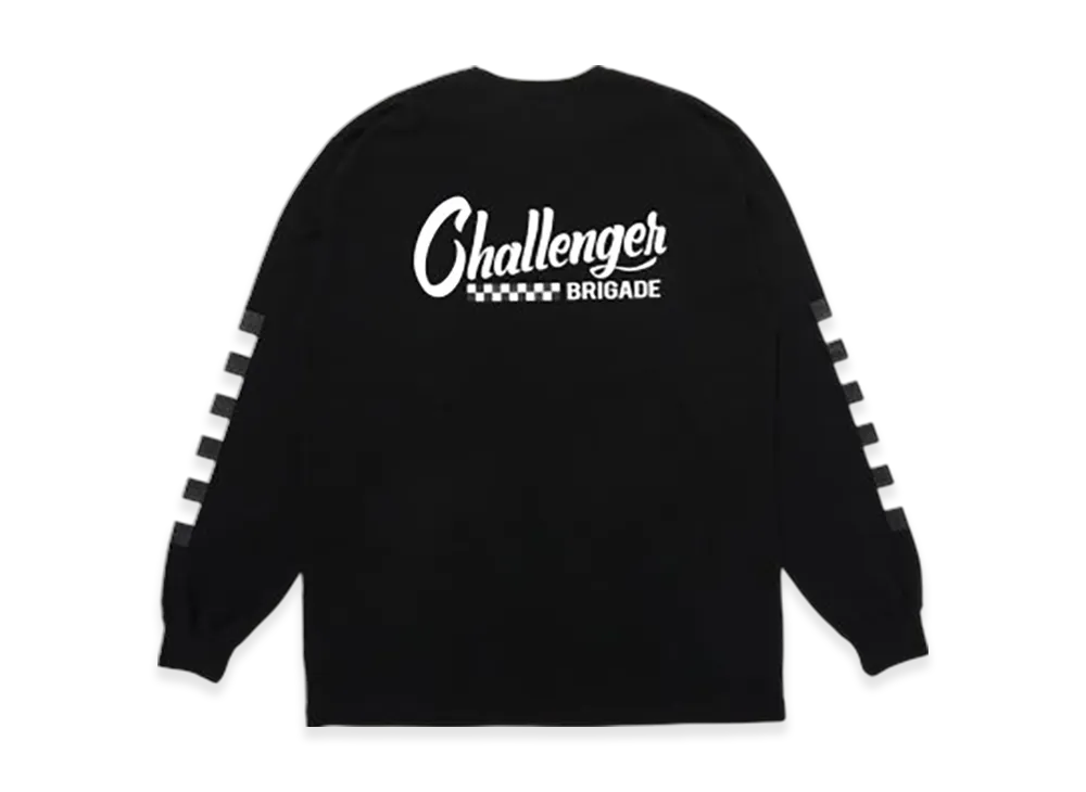 CHALLENGER L/S Checker Tee "Black"