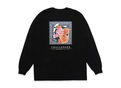 CHALLENGER L/S Rose Bandana Tee "Black"