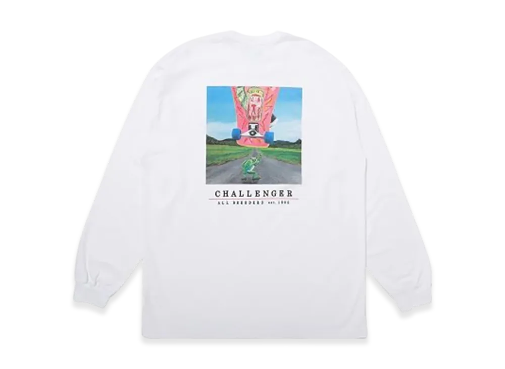CHALLENGER L/S Frog Tee "White"