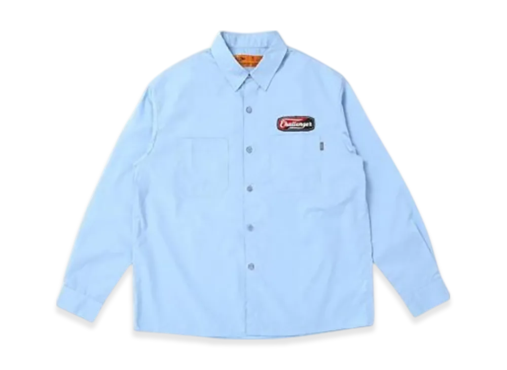 CHALLENGER L/S Patched Work Shirt "Sax"
