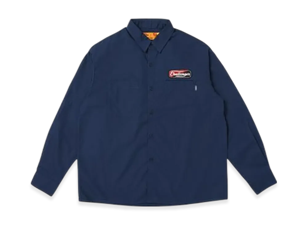 CHALLENGER L/S Patched Work Shirt "Navy"