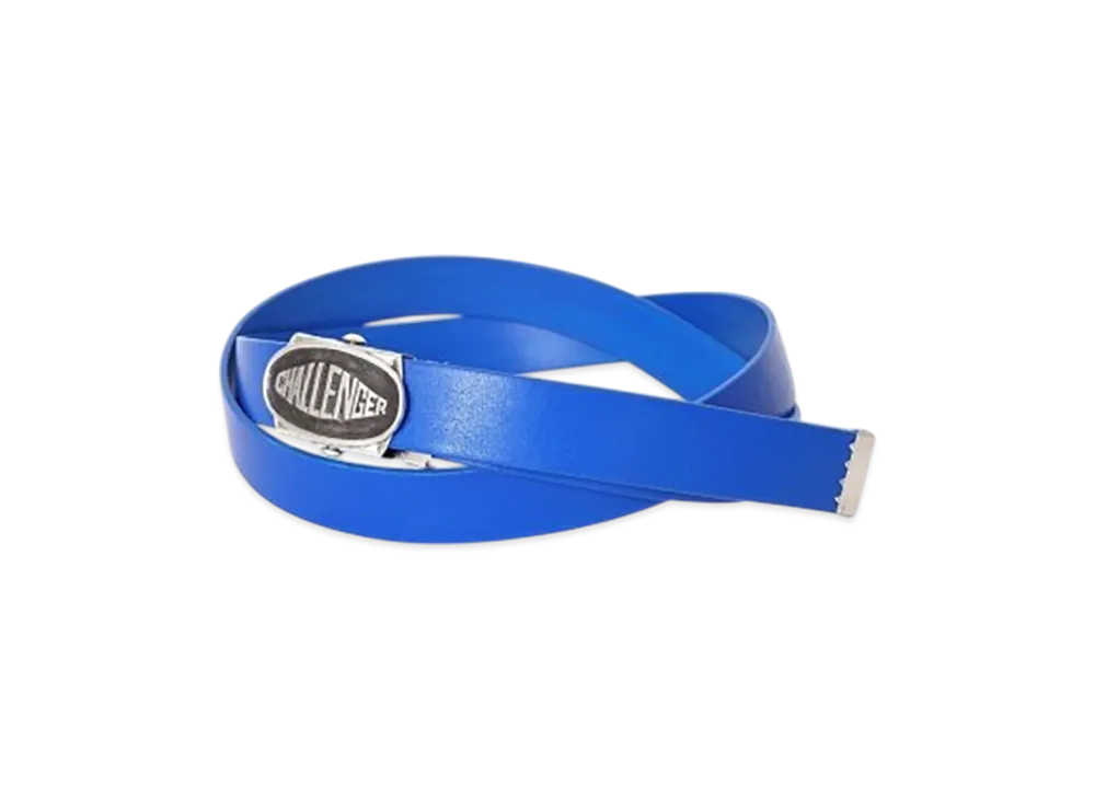 CHALLENGER Logo Leather Belt "Blue"