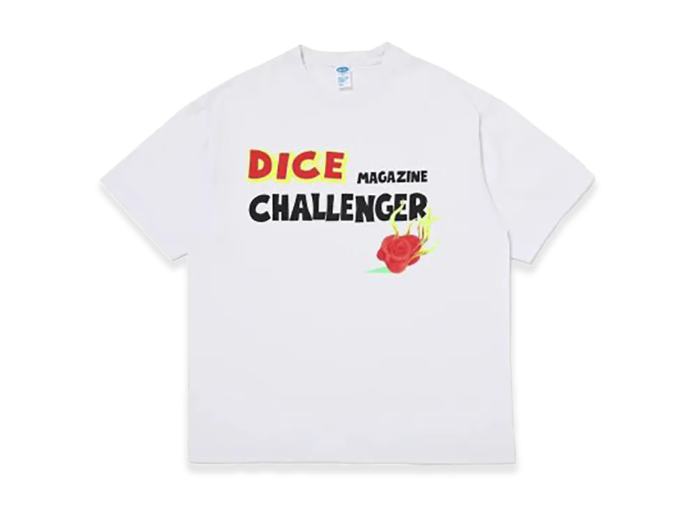 CHALLENGER x Dice Magazine / S/S Dice Tee "White"