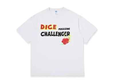 CHALLENGER x Dice Magazine / S/S Dice Tee "White"