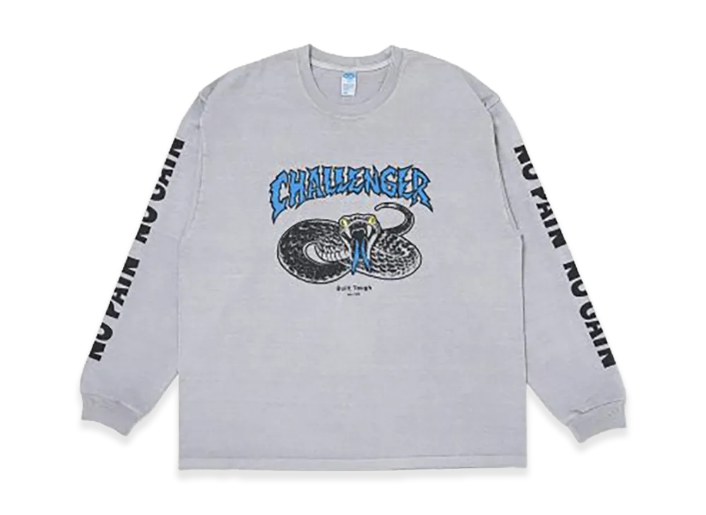 CHALLENGER L/S Pigment Snake Tee "Grey"