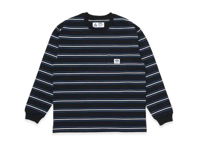 CHALLENGER L/S Authentic Border Tee "Black"