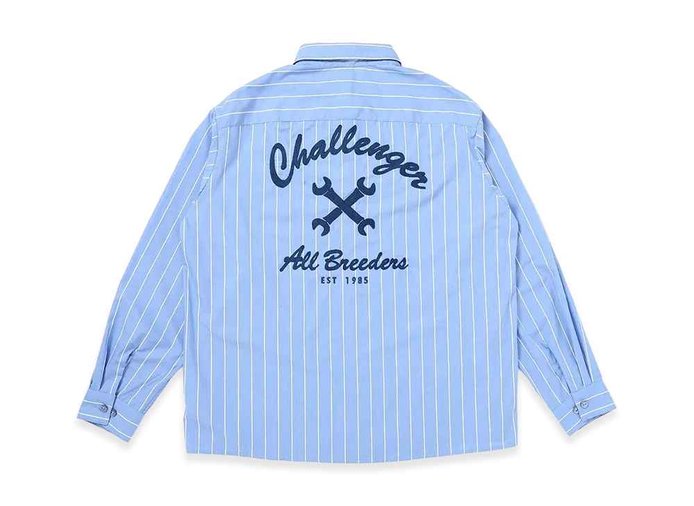 CHALLENGER L/S Stripe Mechanic Shirt 