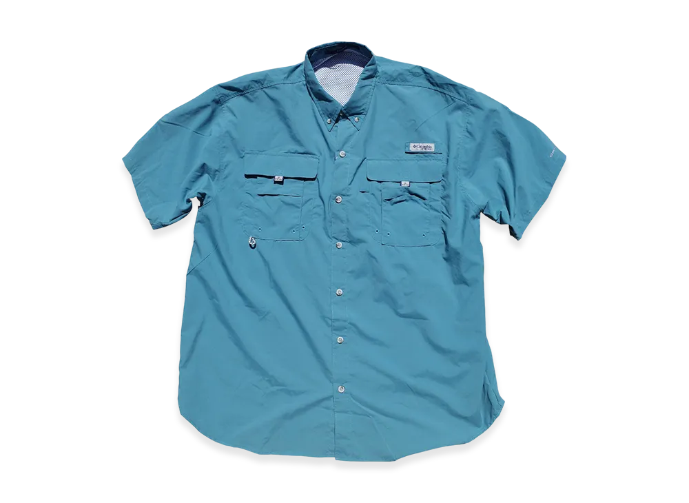 Columbia Bahama Ii S/S Shirt "Blue"