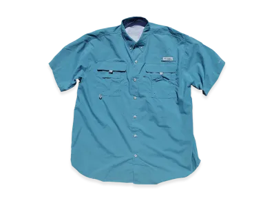Columbia Bahama Ii S/S Shirt "Blue"