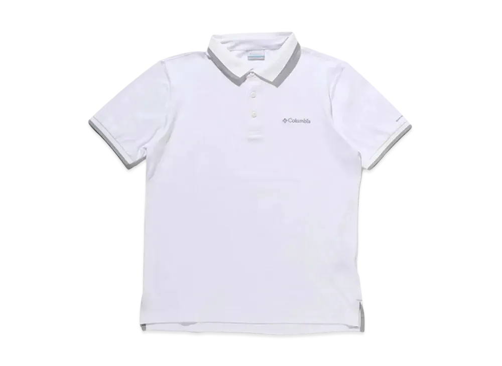 Columbia Cove Dome Butte Solid Pique Polo "White"