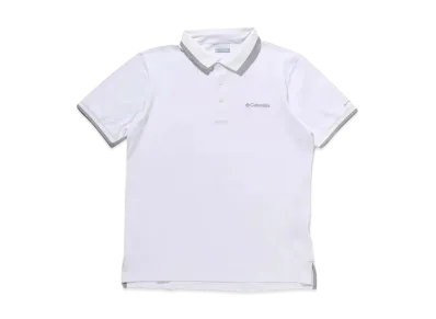Columbia Cove Dome Butte Solid Pique Polo "White"