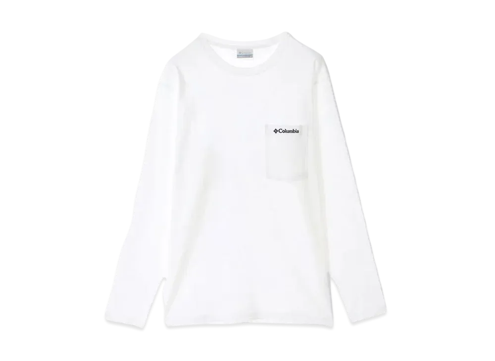 Columbia Yonge Street Long Sleeve Crew "White"