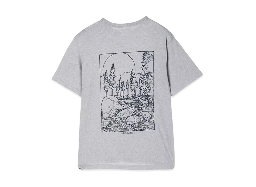 Columbia Rockaway River Back Graphic SS Tee "Gray"