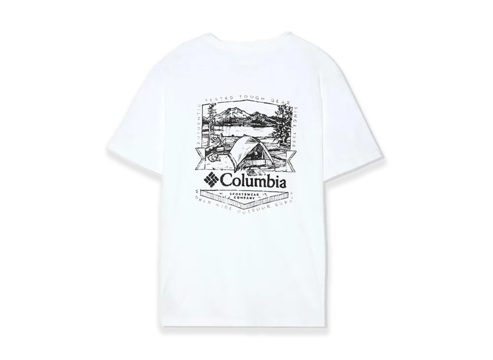 Columbia Rockaway River Back Graphic SS Tee "White"