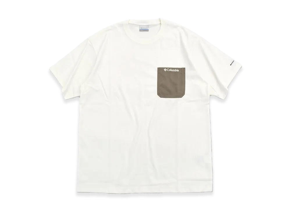 Columbia 26SS Yonge Street Crew Neck S/S Tee "White/Light Brown"