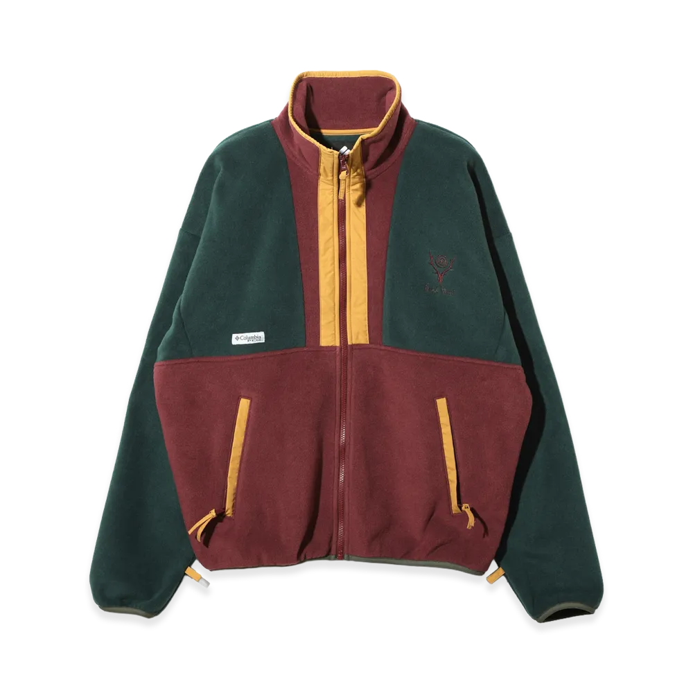 Columbia x SOUTH2 WEST8 Winter Trainer Fleece Jacket "Rain Forest Rich Wine"