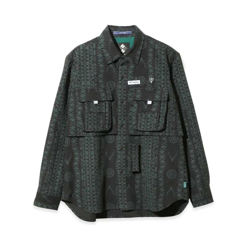 Columbia x SOUTH2 WEST8 Bahama Long Sleeve Shirt "Black Native"
