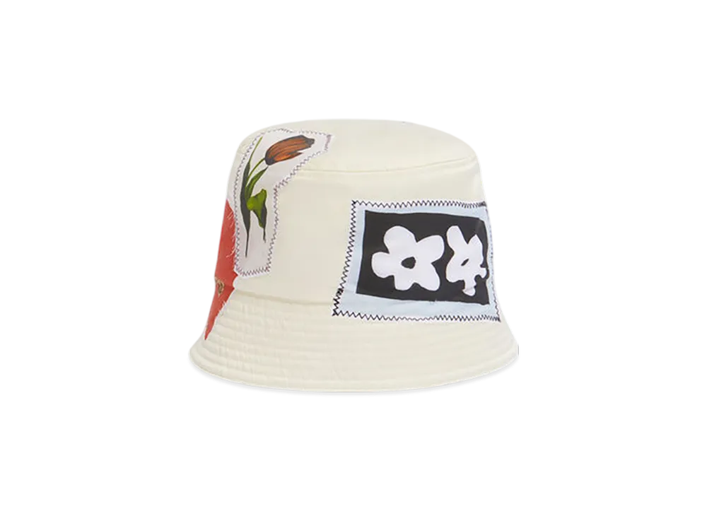 MARNI x Olaolu Slawn x Soldier Boyfriend Taffeta Bucket Hat "Ivory"